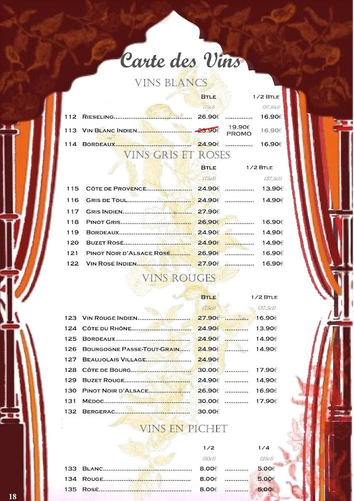 Le Bengale - Menu Image 2